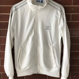 White Adidas Track Jacket